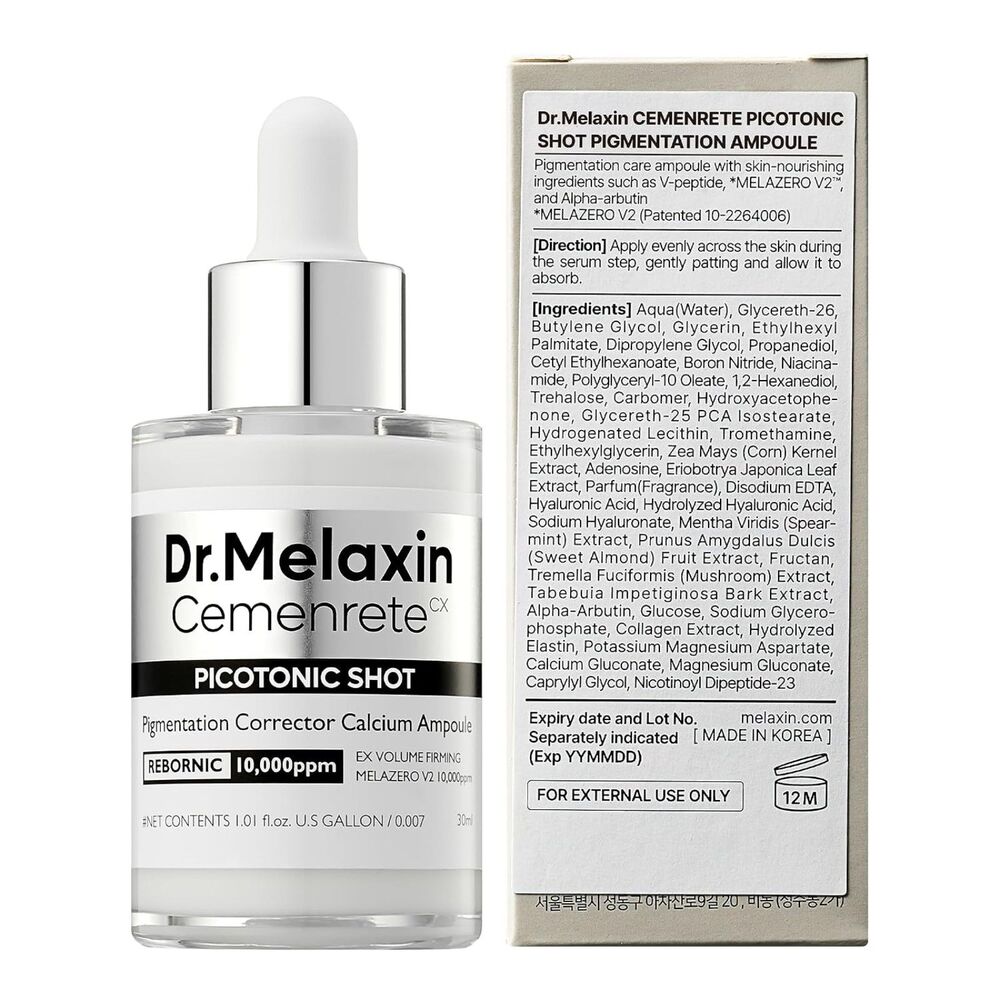 Dr.Melaxin Picotonic Shot Serum 1.01 fl.oz  Alpha-Arbutin Niacinamide Dark Spot